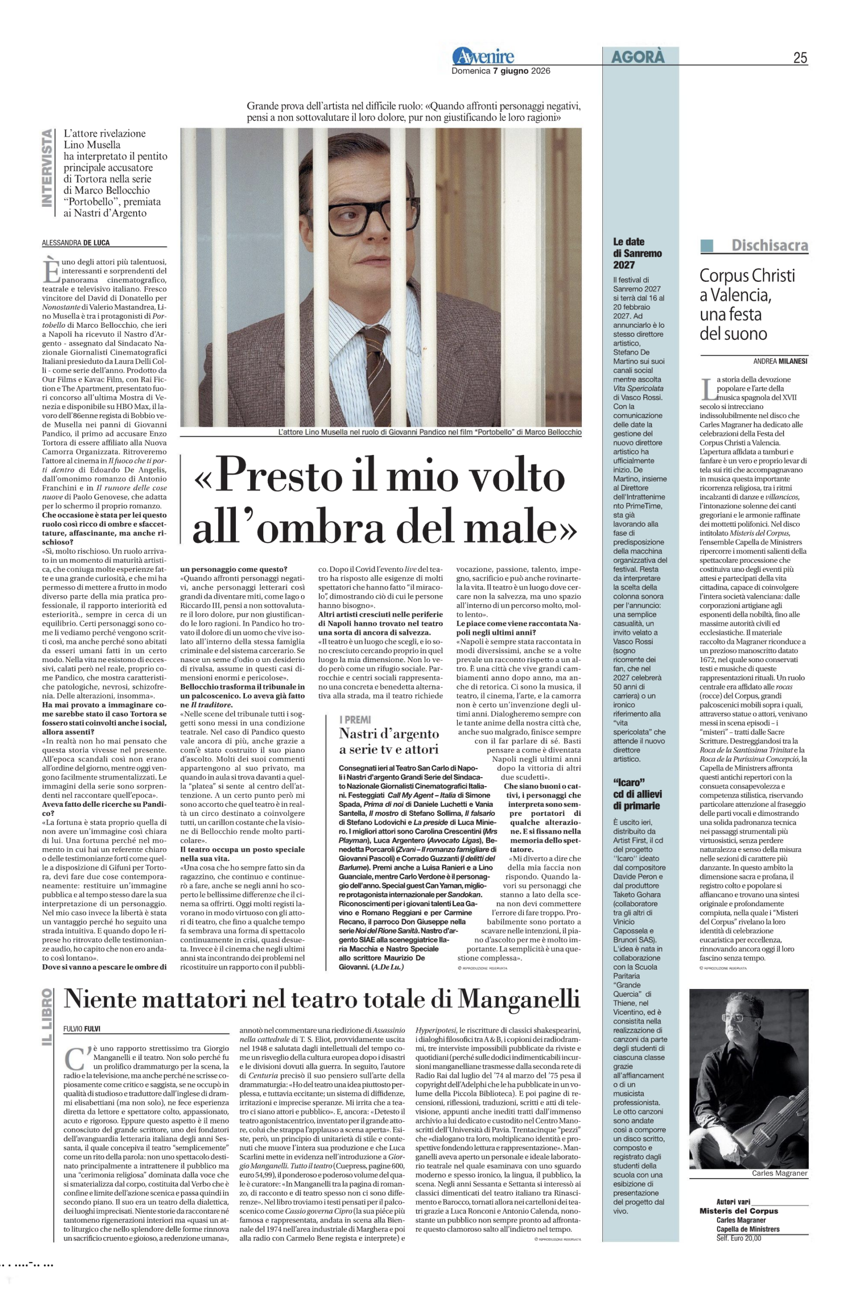 Avvenire 7 giugno 2026 Pagina
