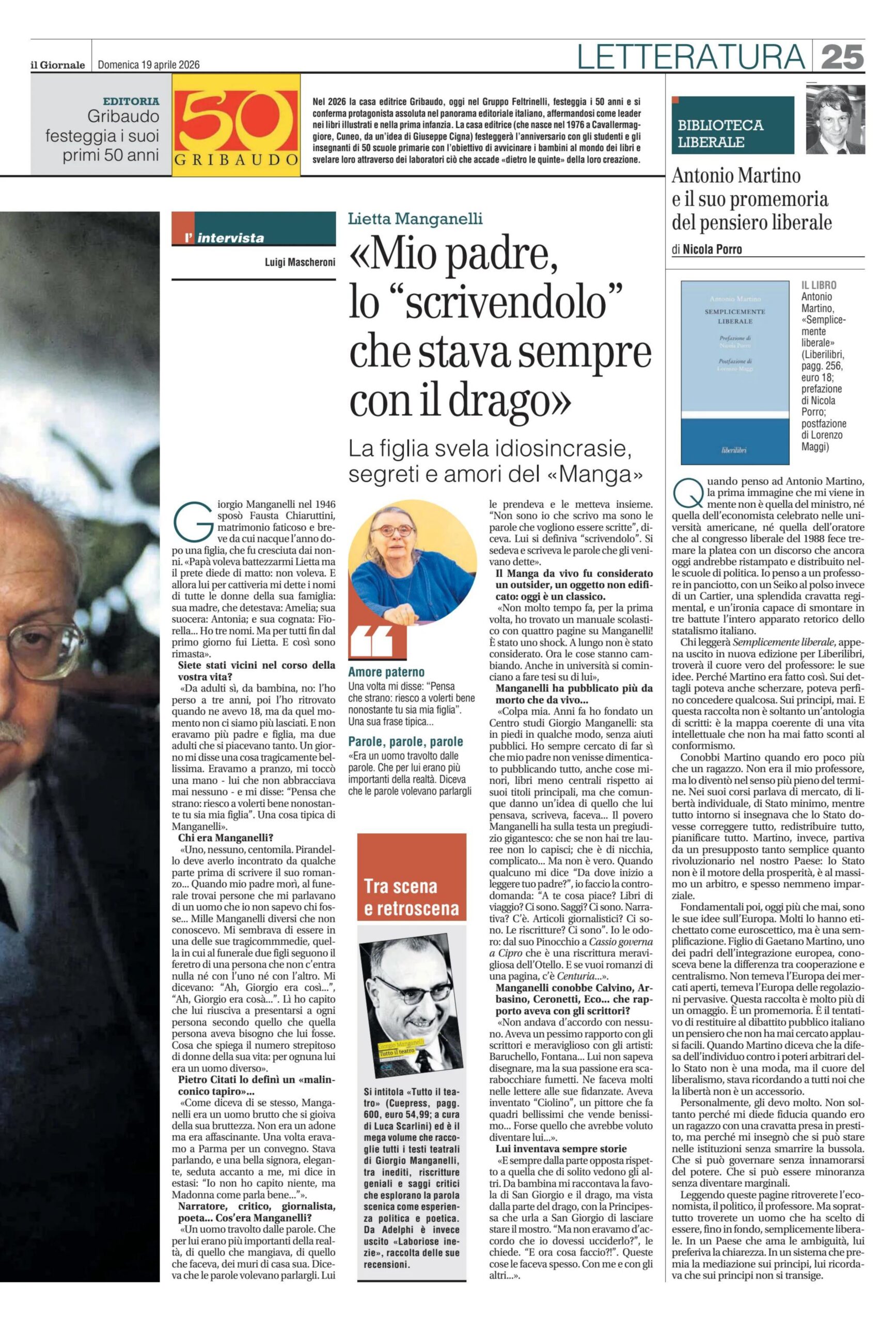 Il Giornale 19 Aprile 2026 page