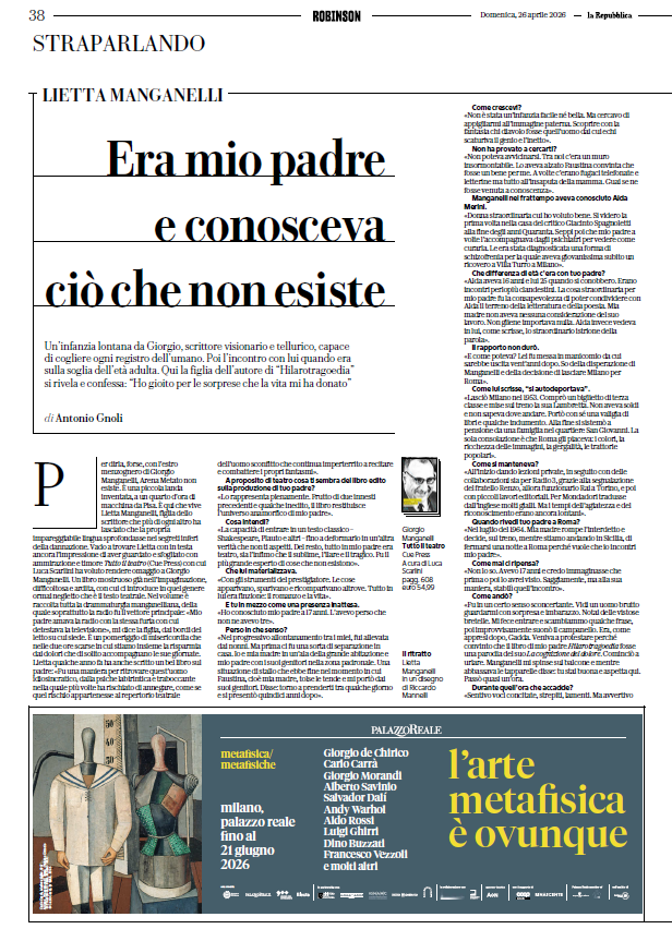 Lietta manganelli la repubblica robinson